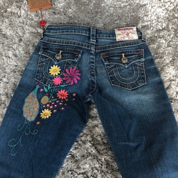 True religion size 10 (girls) Joey peacock emb - Picture 6 of 7